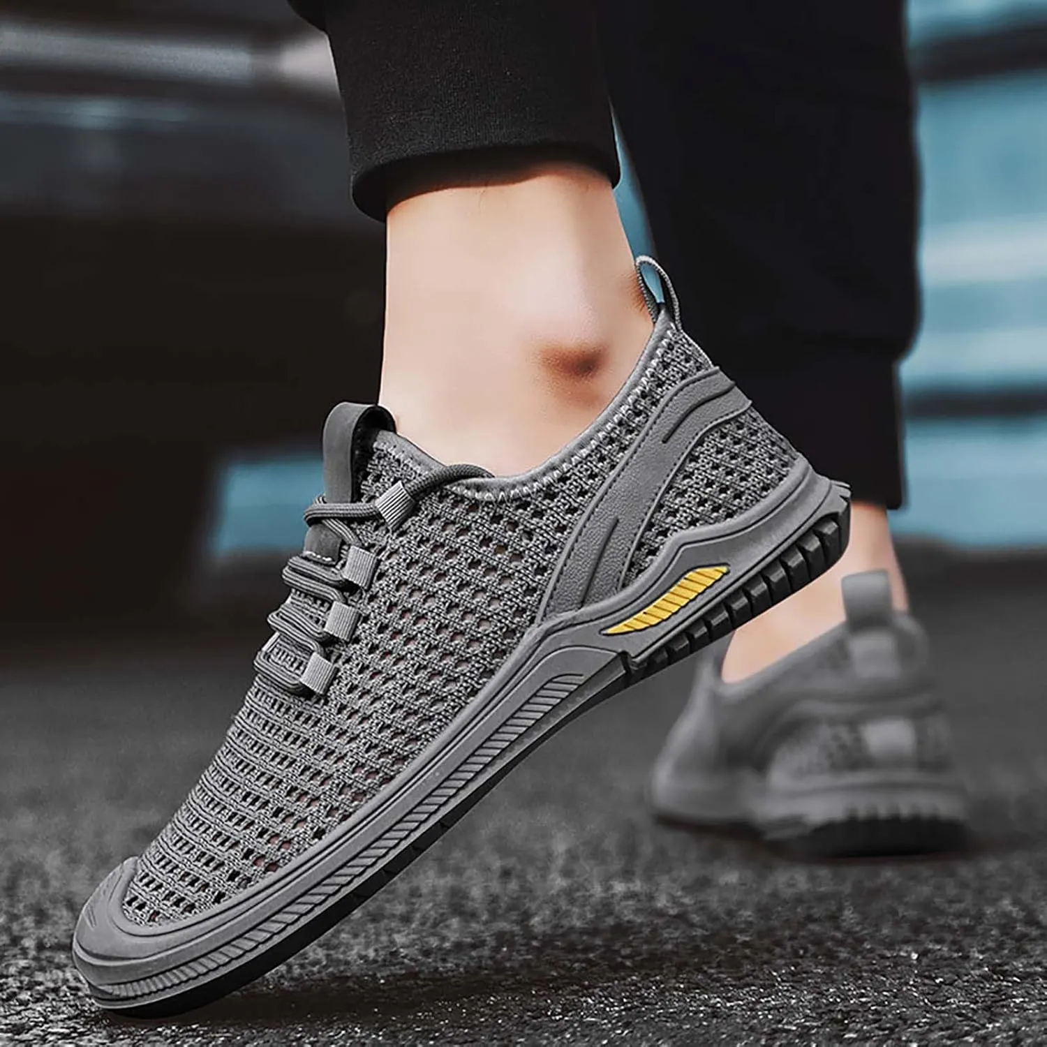Men's Outdoor Casual Shoes Mesh Shoes Non Slip Breathable Sports Hiking Shoes Travel Hiking Shoes mens sandlas
