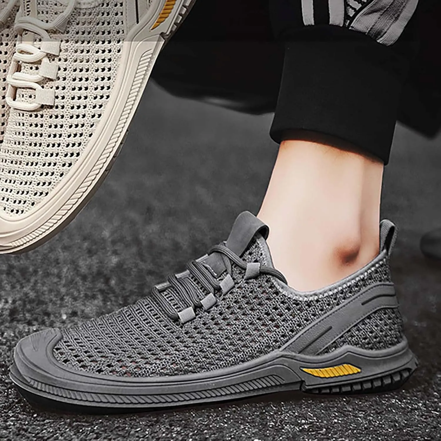 Men's Outdoor Casual Shoes Mesh Shoes Non Slip Breathable Sports Hiking Shoes Travel Hiking Shoes mens sandlas
