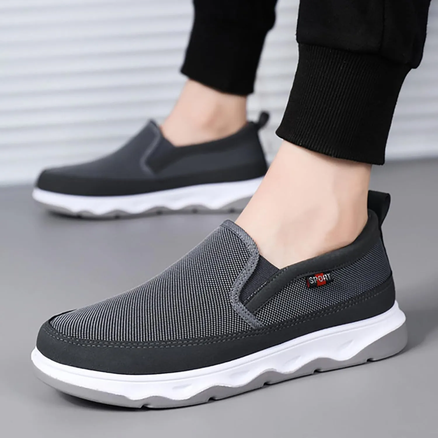 Mens Slip on Shoes Mens Athletic Shoes Slip on Shoe for Men Sneaker for Men Breathable Mesh Sneaker