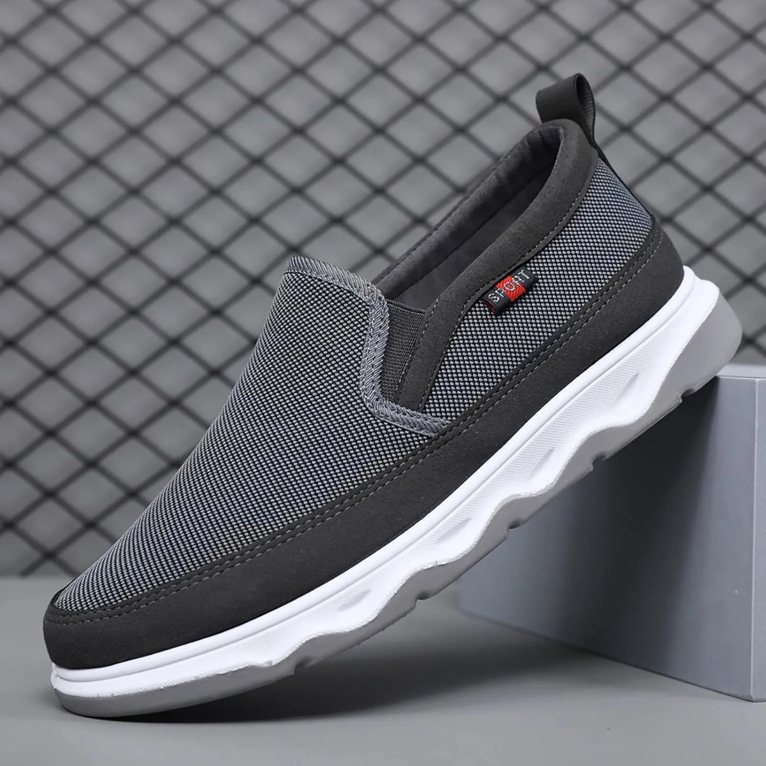 Mens Slip on Shoes Mens Athletic Shoes Slip on Shoe for Men Sneaker for Men Breathable Mesh Sneaker