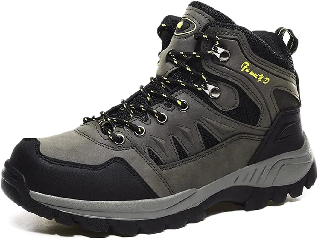Mens Waterproof Walking Shoes Quick Drying Hiking Footwear Outdoor Shoes Rubber Sole Camping Hiking