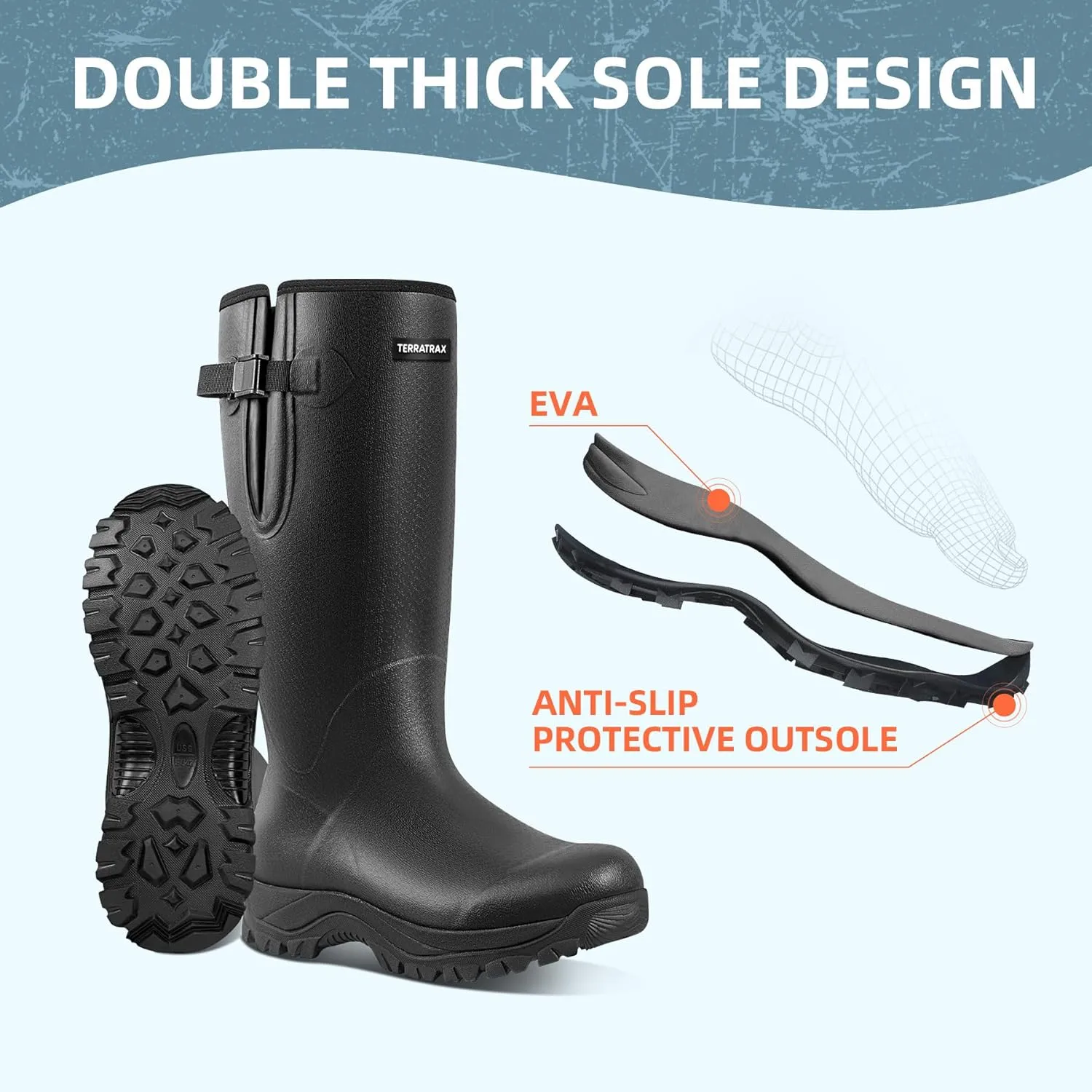 Men??s Wellington Shoes Waterproof Insulated Hunting Rubber Boots ?C Combining durability and elegance. Ideal for various occasions. Step out in confidence All season