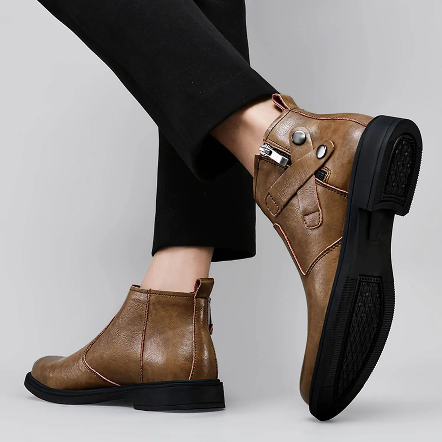 Men's Western Cowboy Boots Pointed Chelsea Boots