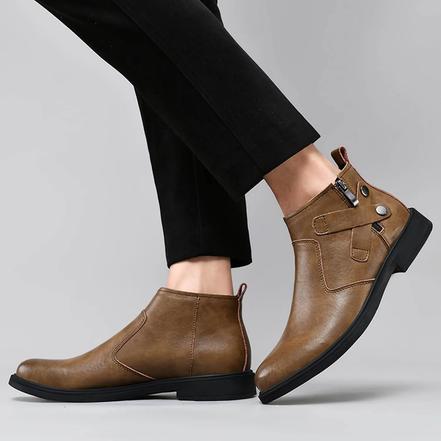 Men's Western Cowboy Boots Pointed Chelsea Boots