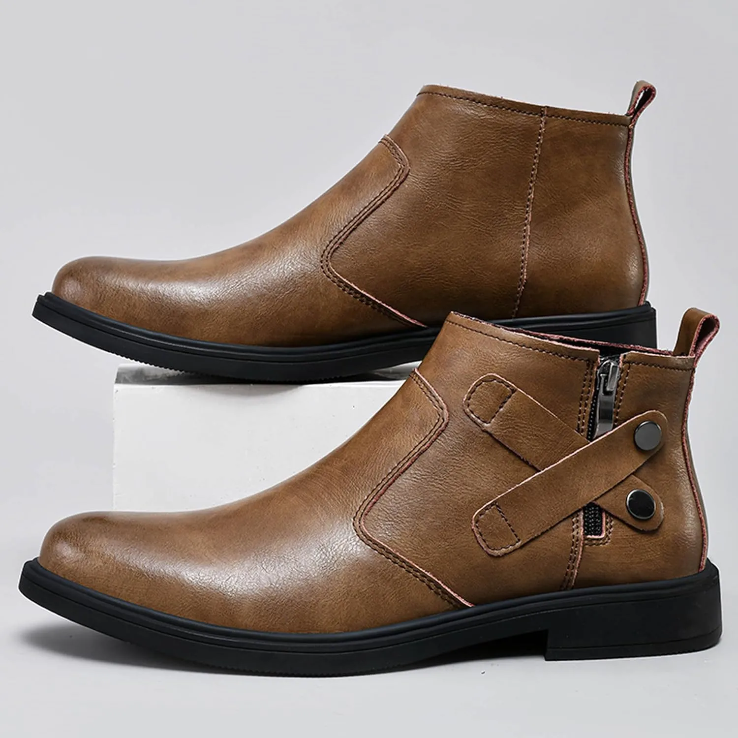 Men's Western Cowboy Boots Pointed Chelsea Boots
