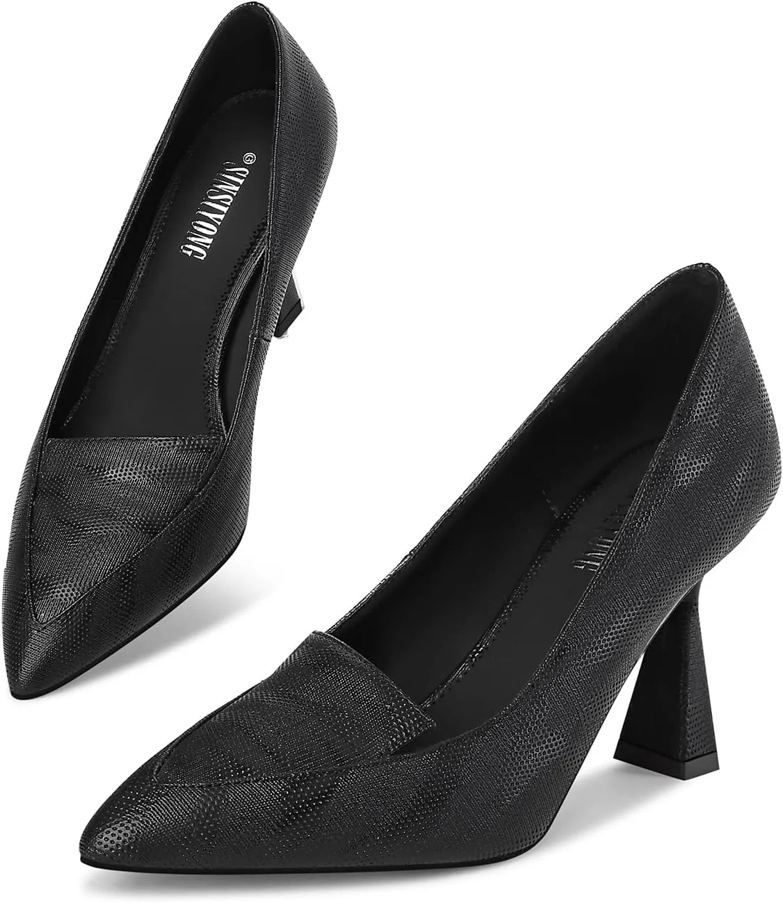 Multicolor High Heels for Women Pointed Toe Stiletto Heel Pumps Comfortable Dress Shoes