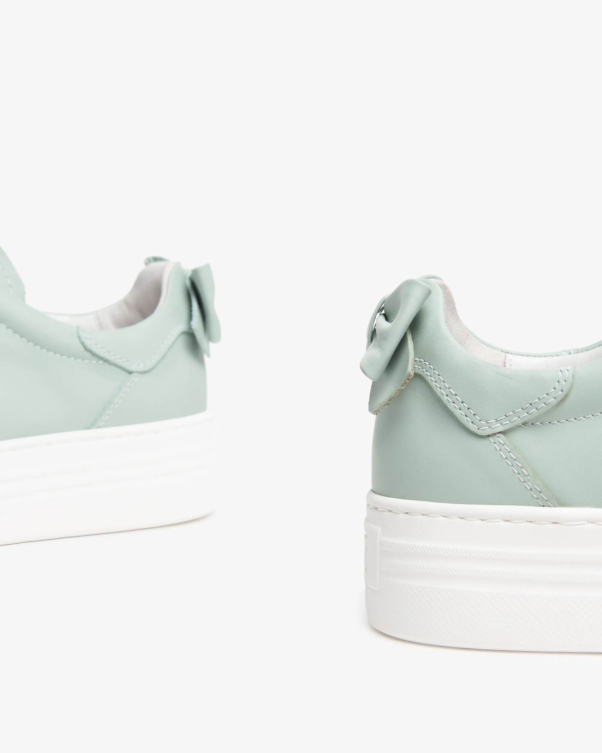NeroGiardini Sage Green Platform Trainer|E406520D53