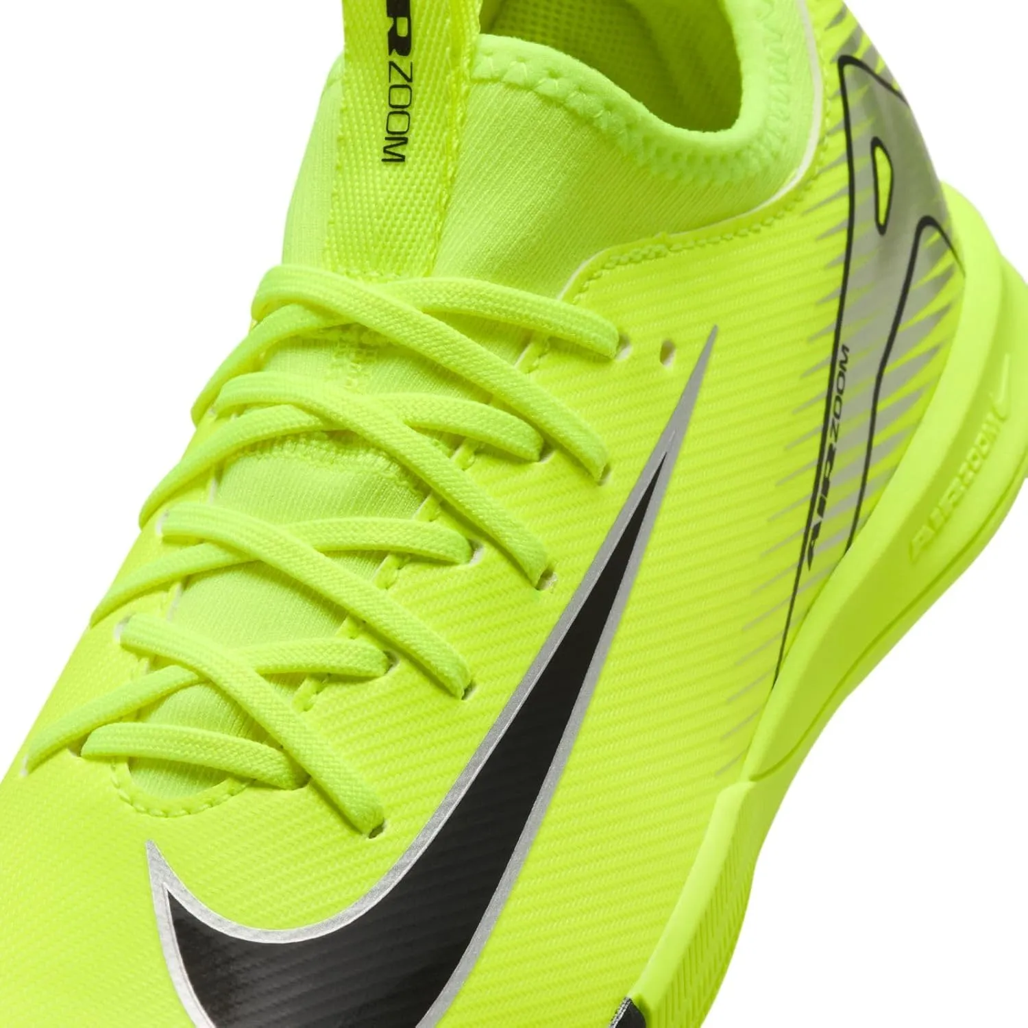 Nike Jr. Mercurial Vapor 16 Academy Little/Big Kids' IC Low-Top Soccer Shoes (FQ8411-700, Volt/Black)