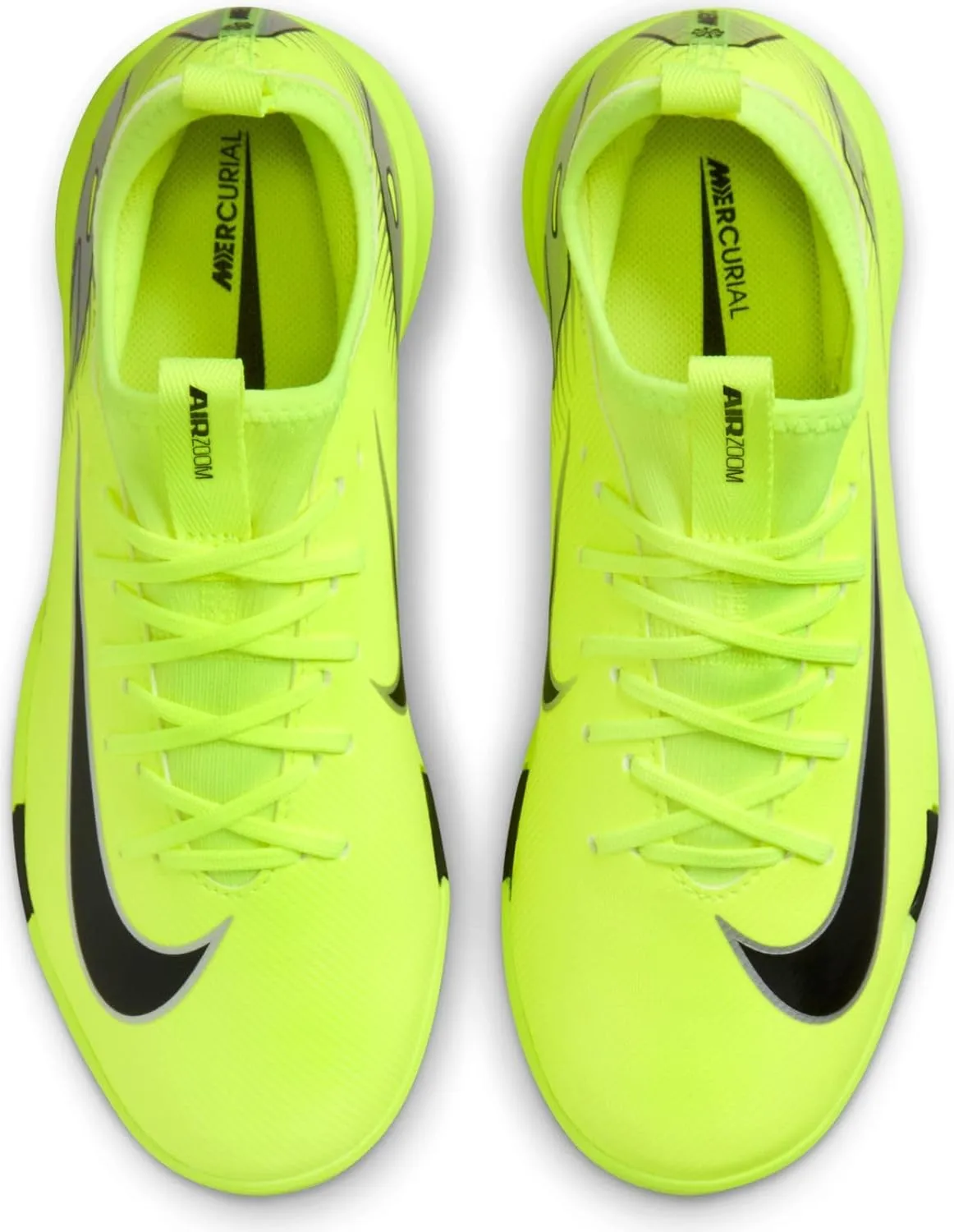 Nike Jr. Mercurial Vapor 16 Academy Little/Big Kids' IC Low-Top Soccer Shoes (FQ8411-700, Volt/Black)