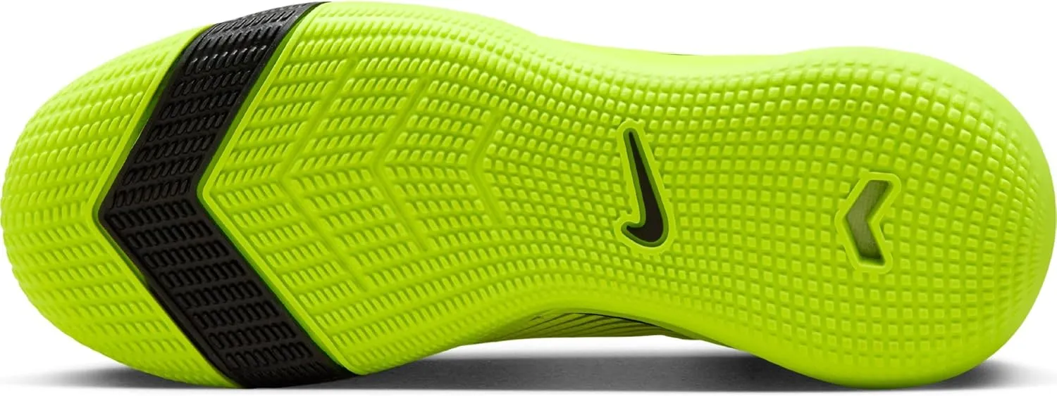 Nike Jr. Mercurial Vapor 16 Academy Little/Big Kids' IC Low-Top Soccer Shoes (FQ8411-700, Volt/Black)