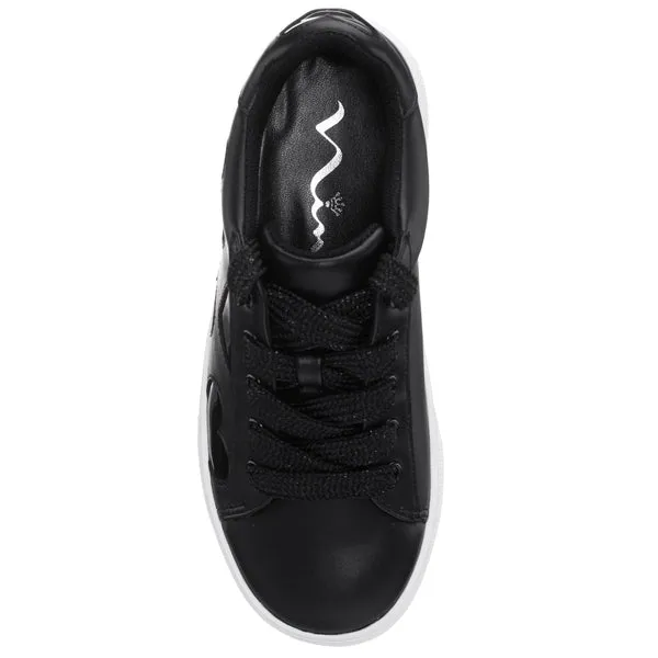 Nina Esti | Youth Black Heart Low Top Sneakers