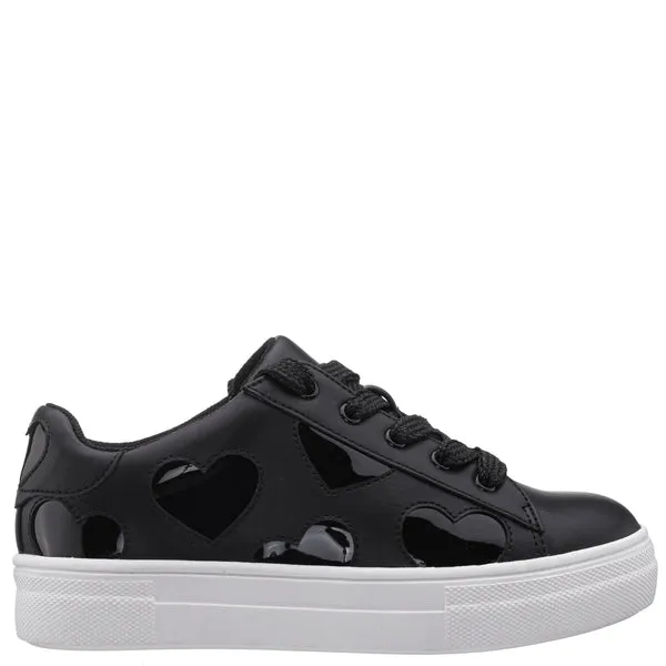 Nina Esti | Youth Black Heart Low Top Sneakers