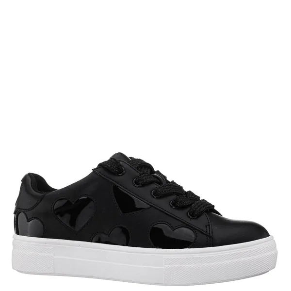 Nina Esti | Youth Black Heart Low Top Sneakers