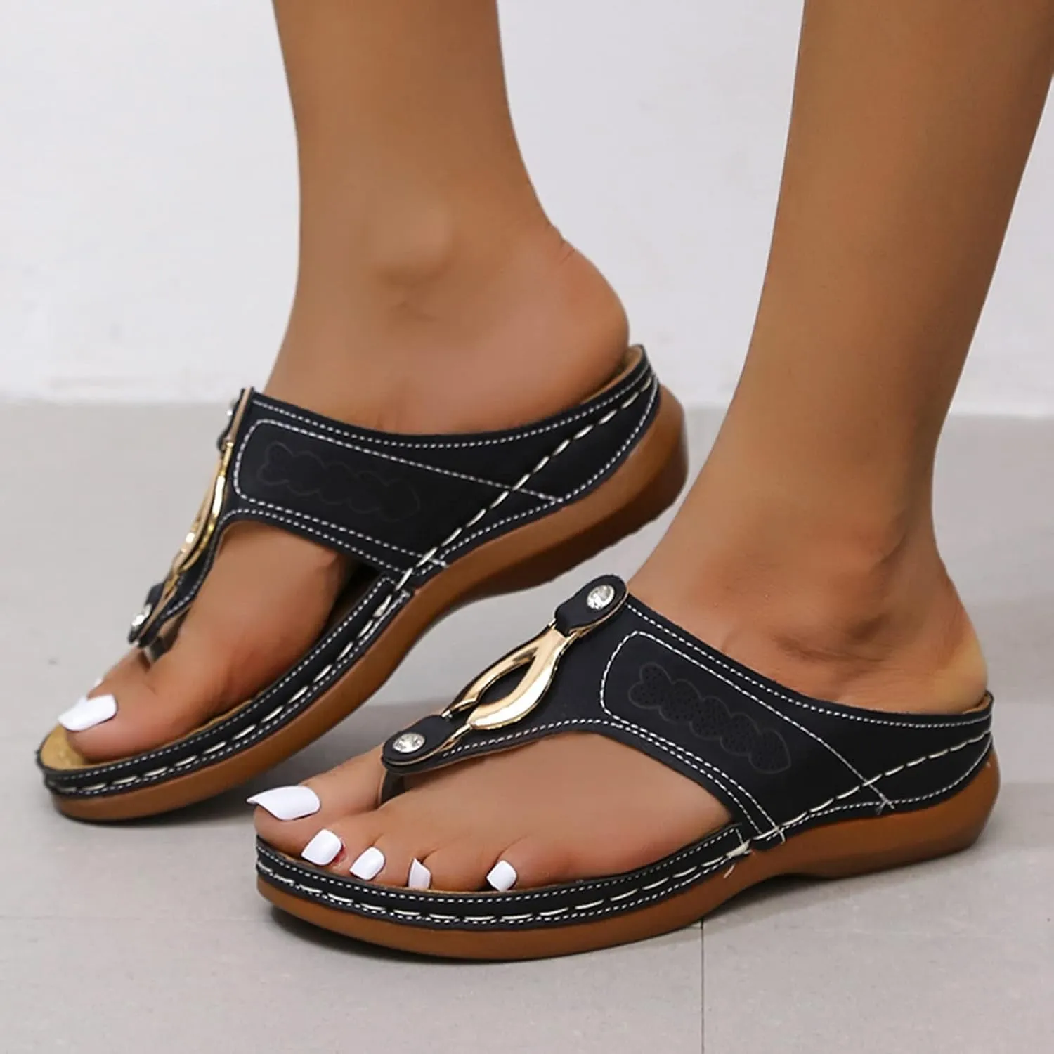 Orthopedic Flip Flops Orthopedic Women's Sandals Comfortable Walking Company Shoes for Women Sandals Orthotic Womens Dressy Sandals Wide Width Mens Sport Flip Flops Comfort Thong Sandals