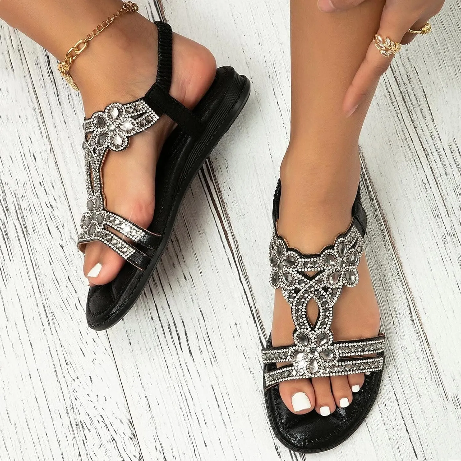Orthopedic Platform Sandals Women Summer Casual Flip Flops Arch Support Wedge Heels Dressy Open Toe Adjustable Strap Shoes