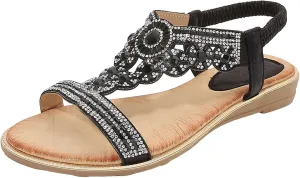 Orthopedic Sandals for Women Dressy Metallic Finish Orthotic Sandals Adjustable Ankle Straps Arch Support Cushion Barefoot Lightweight Walking Summer Flip Flops for Women