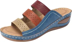 Orthopedic Sandals for Women Plantar Fasciitis Orthopedic Flip Flop Slippers Shose Woman Sandals Orthopedic Women's Slippers with Arch Support High Top Orthopedic Walking Sandals Women Comfort Wide