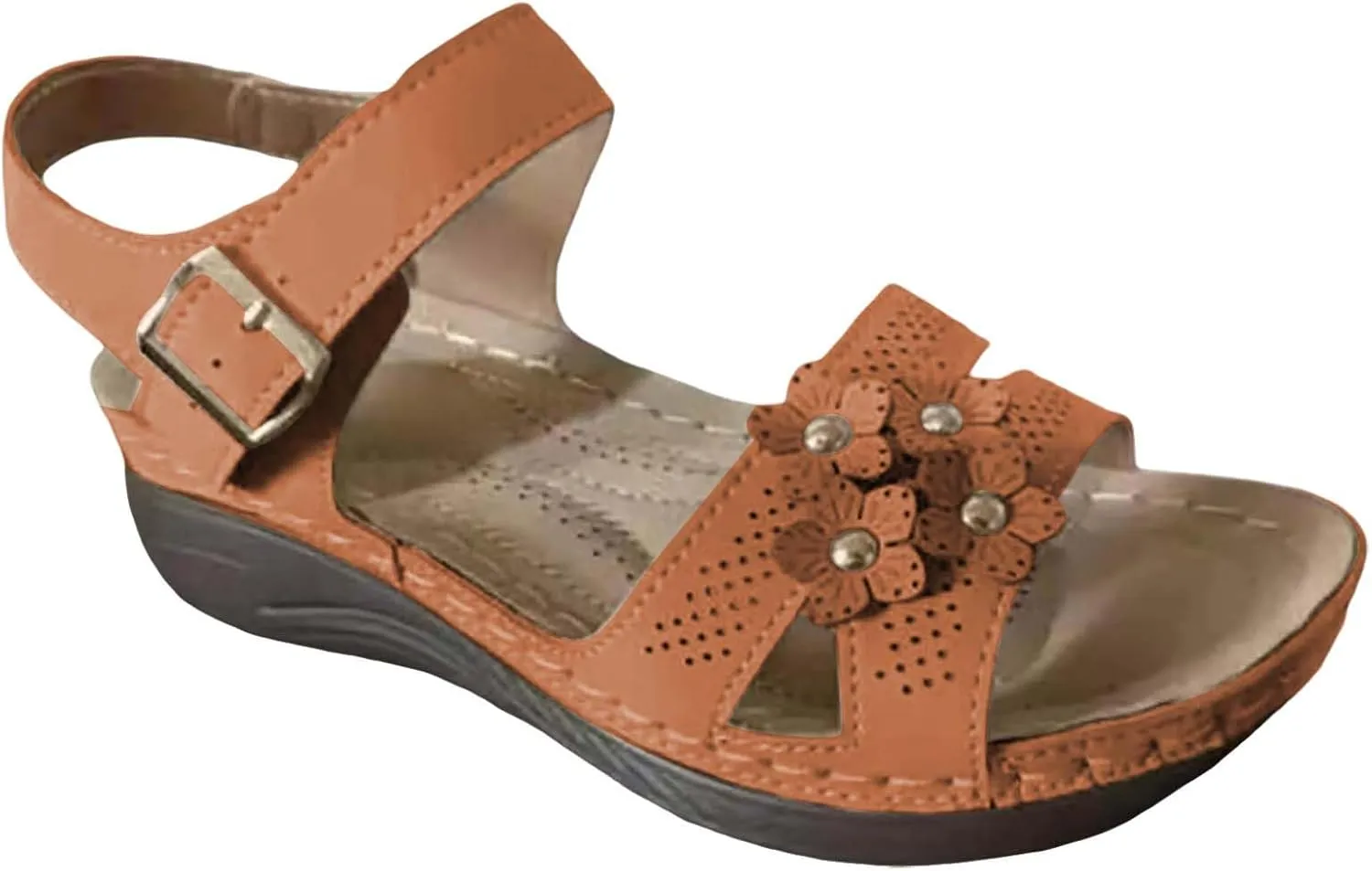 Orthopedic Sandals for Women Wide Width Orthopedic Recovery Slides Thick Cushion Platform Adjustable Straps Non Slip Sole Beach Walking Summer Flip Flops for Women
