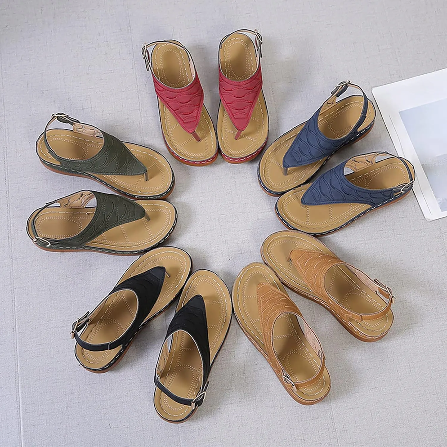 Orthopedic Sandals with Back Strap Beach Sandals Waterproof Orthopedic Dressy Walking Sandals Orthotic Fashion Sandals Women Orthopedic Slip On Sandals for Women 2025 Comfortable
