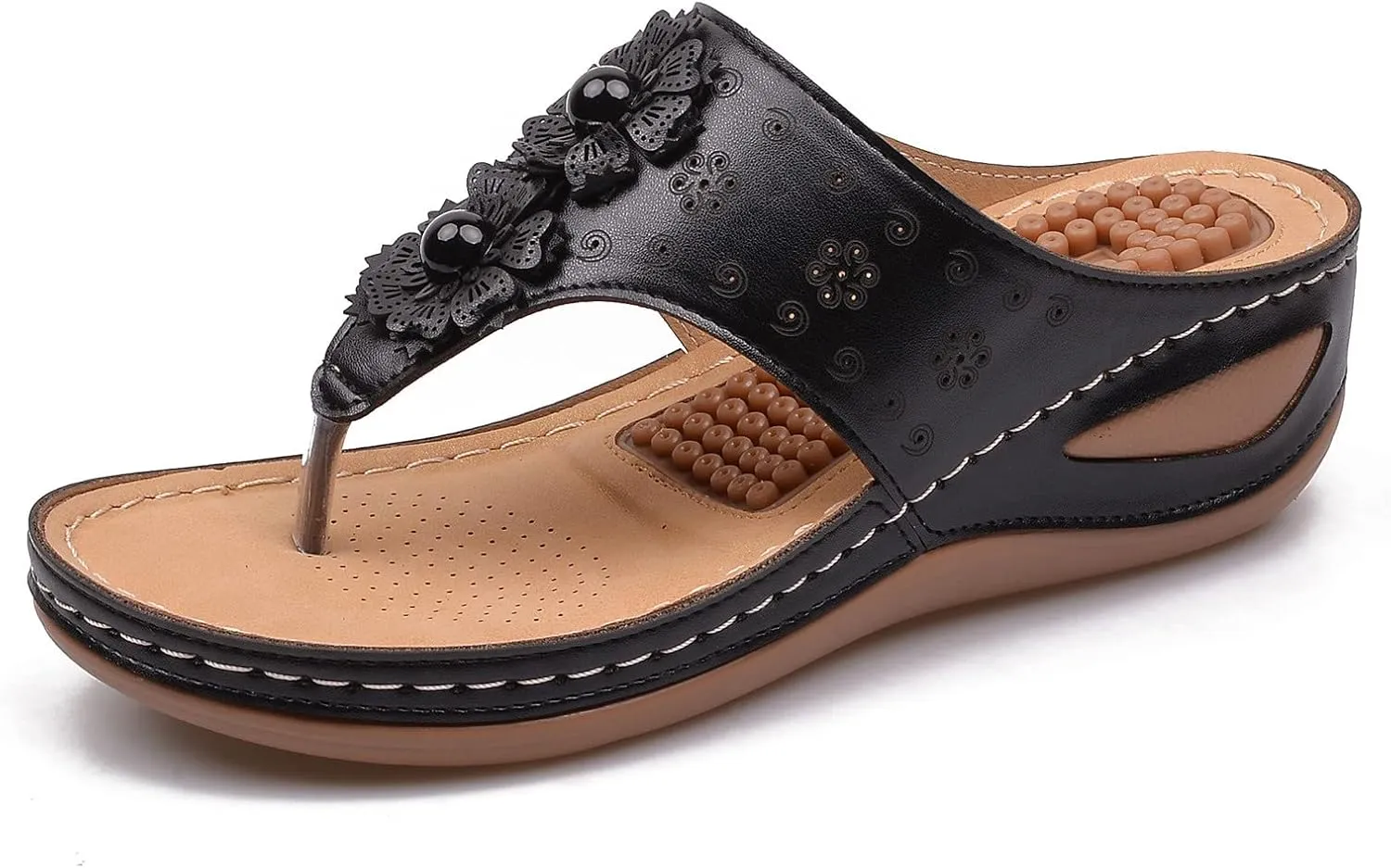 Orthopedic Sandals with Back Strap Orthopedic Womens Fashion Sandals Orthopedic Flip Flops Women 6 Orthotic Womens Sandals Comfortable Dressy Arch Support Womens Summer Shoes Support