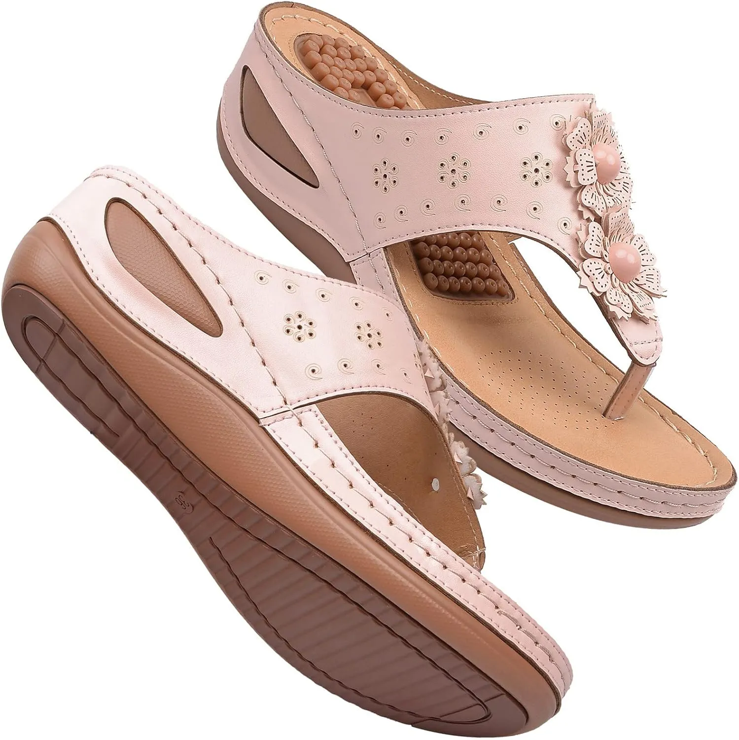 Orthopedic Slides for Women Adjustable Arch Support Recovery Sandals Thick Cushion Comfortable Walking Footwear Plantar Fasciitis Relief