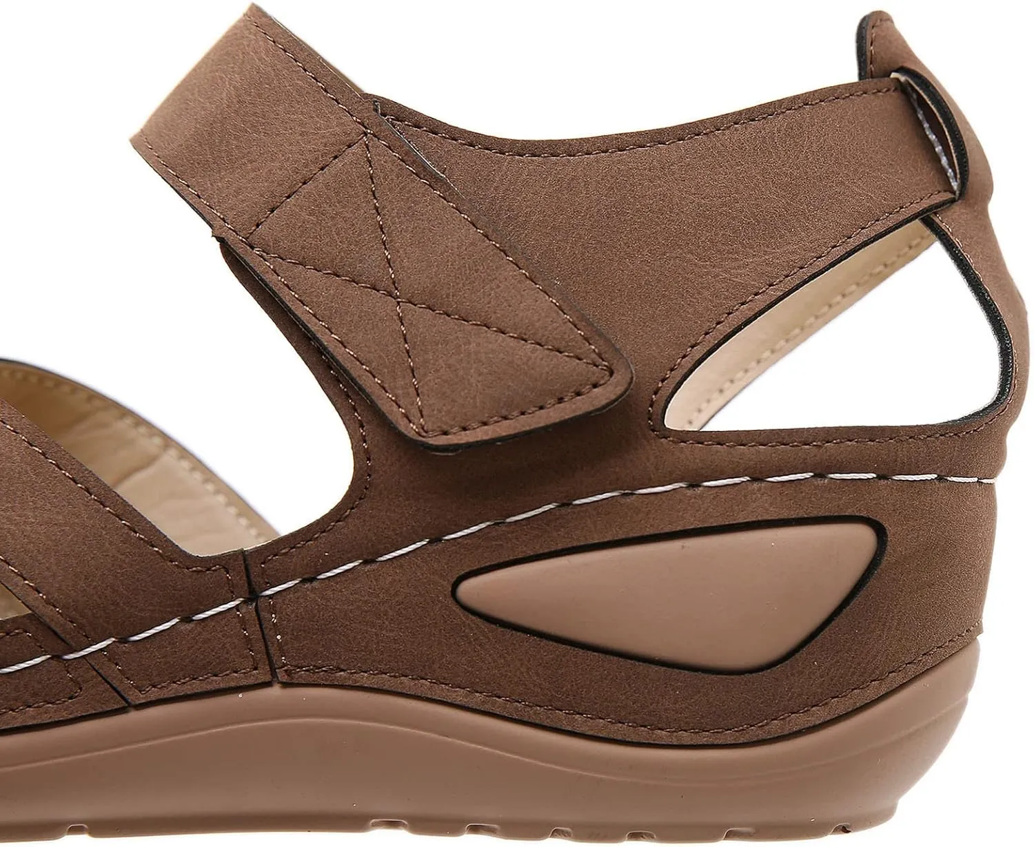 Orthotic Sandals for Women with Arch Support Back Strap Roman Flats Beach with Flowers Low Wedge Sandals Dressy Summer Heel Sandals Women Orthopedic
