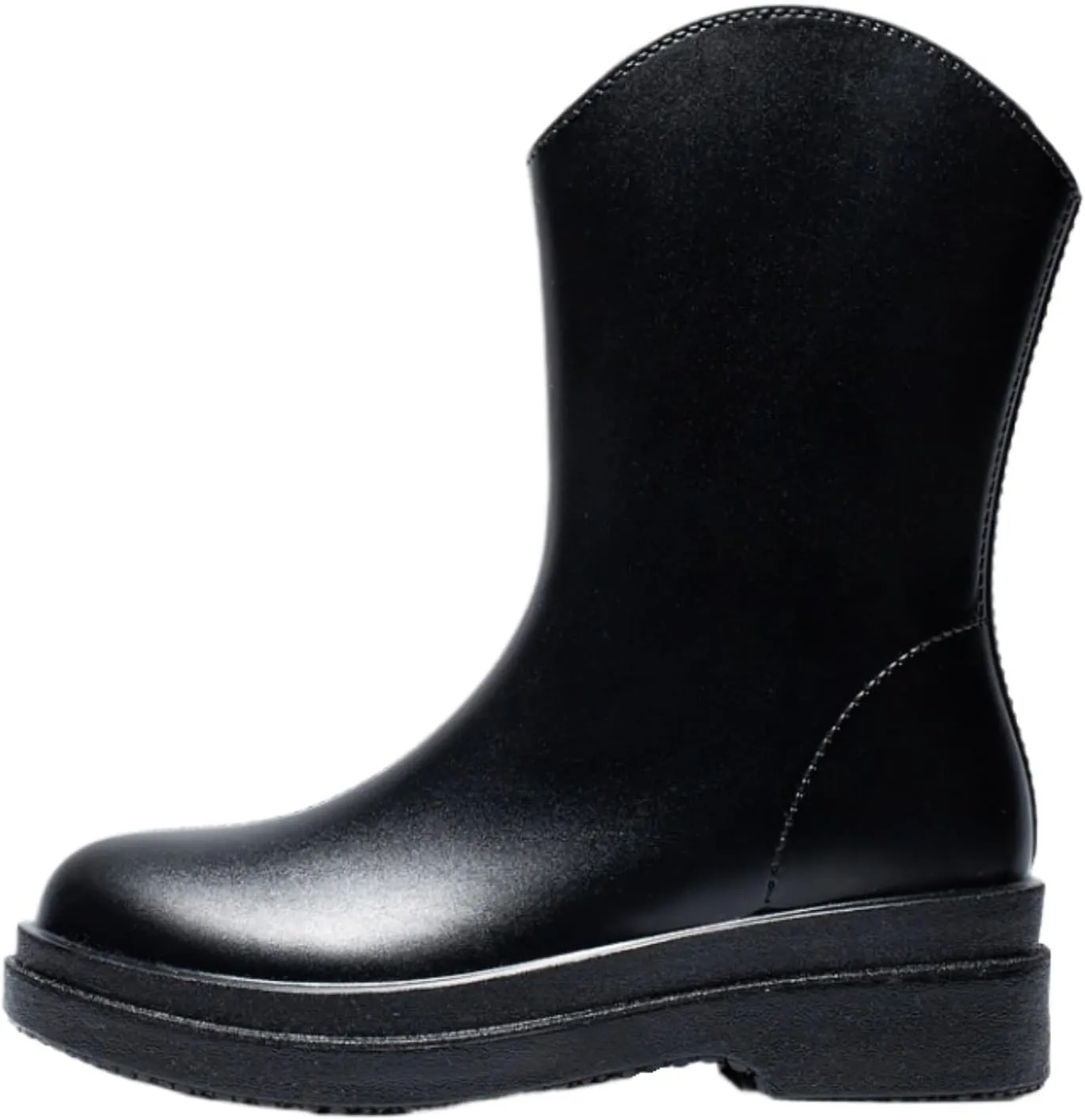 Outdoor Work Booties Women's Waterproof Rain Boots Mid Tube Water Shoes Winter Non Slip Rubber Shoes Outdoor Gardening Work