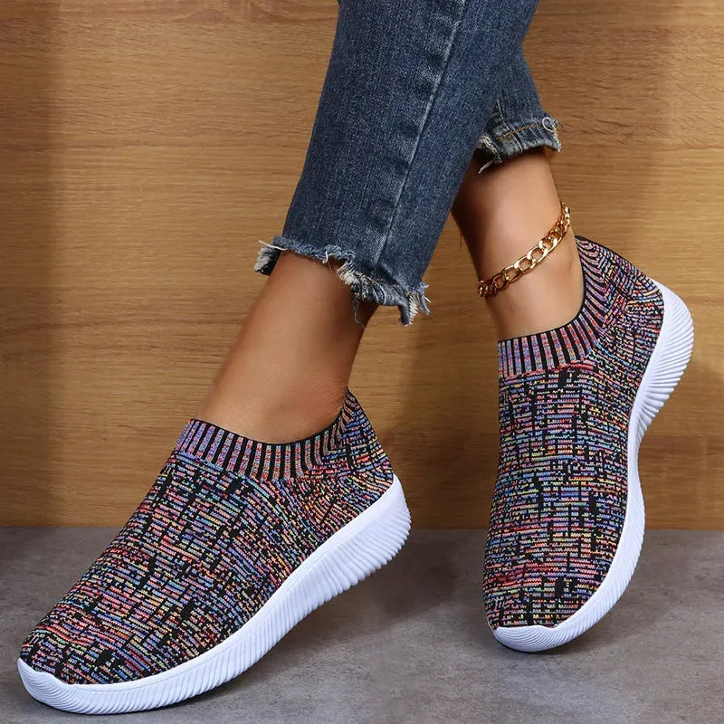 Pixel Prism Knit Sneakers