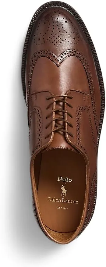 Polo Ralph Lauren Men's Asher Leather Wingtip Shoe Loafer