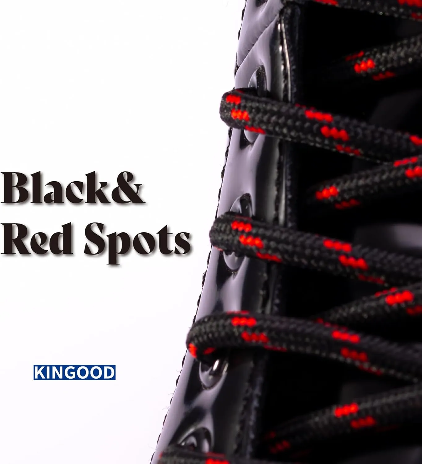 Premium Round Shoe Laces for Boots, Work Boots, and Hiking, Colorful Shoelaces