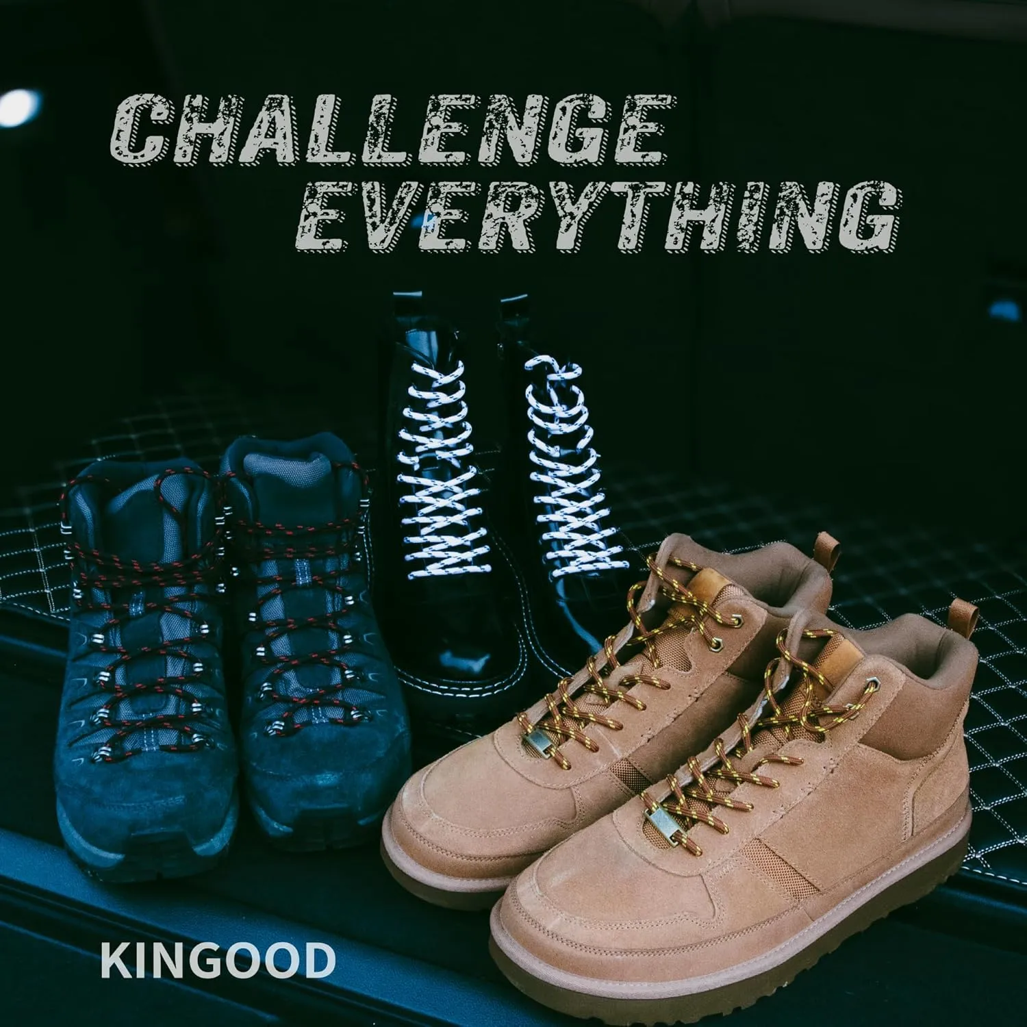 Premium Round Shoe Laces for Boots, Work Boots, and Hiking, Colorful Shoelaces