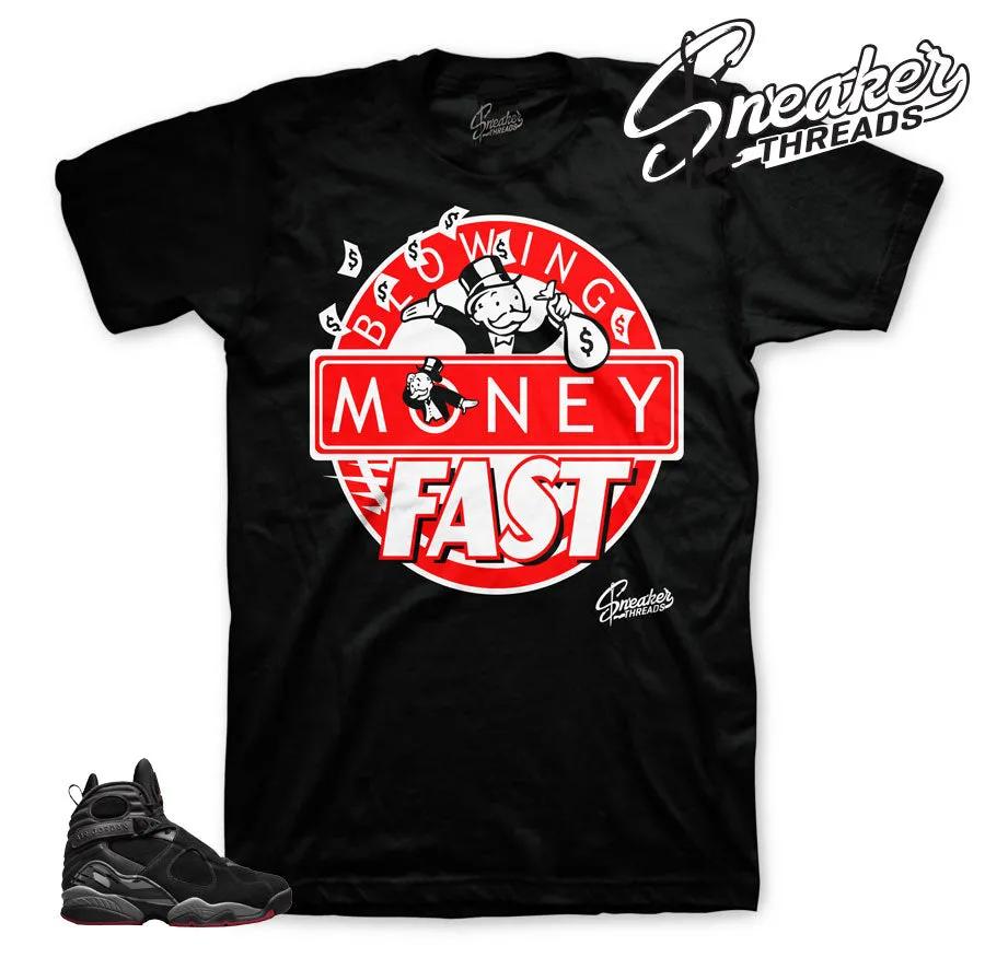 Retro 8 Cement Blowing Money Fast Shirt