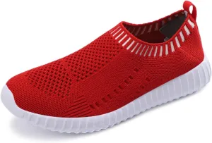 Running Shoes for Women Walking Sock Shoes Elastic Knit Lightweight Slip on Breathable Yoga Sneakers Casual Mesh-Comfortable Tennis Workout Sneakers 2025