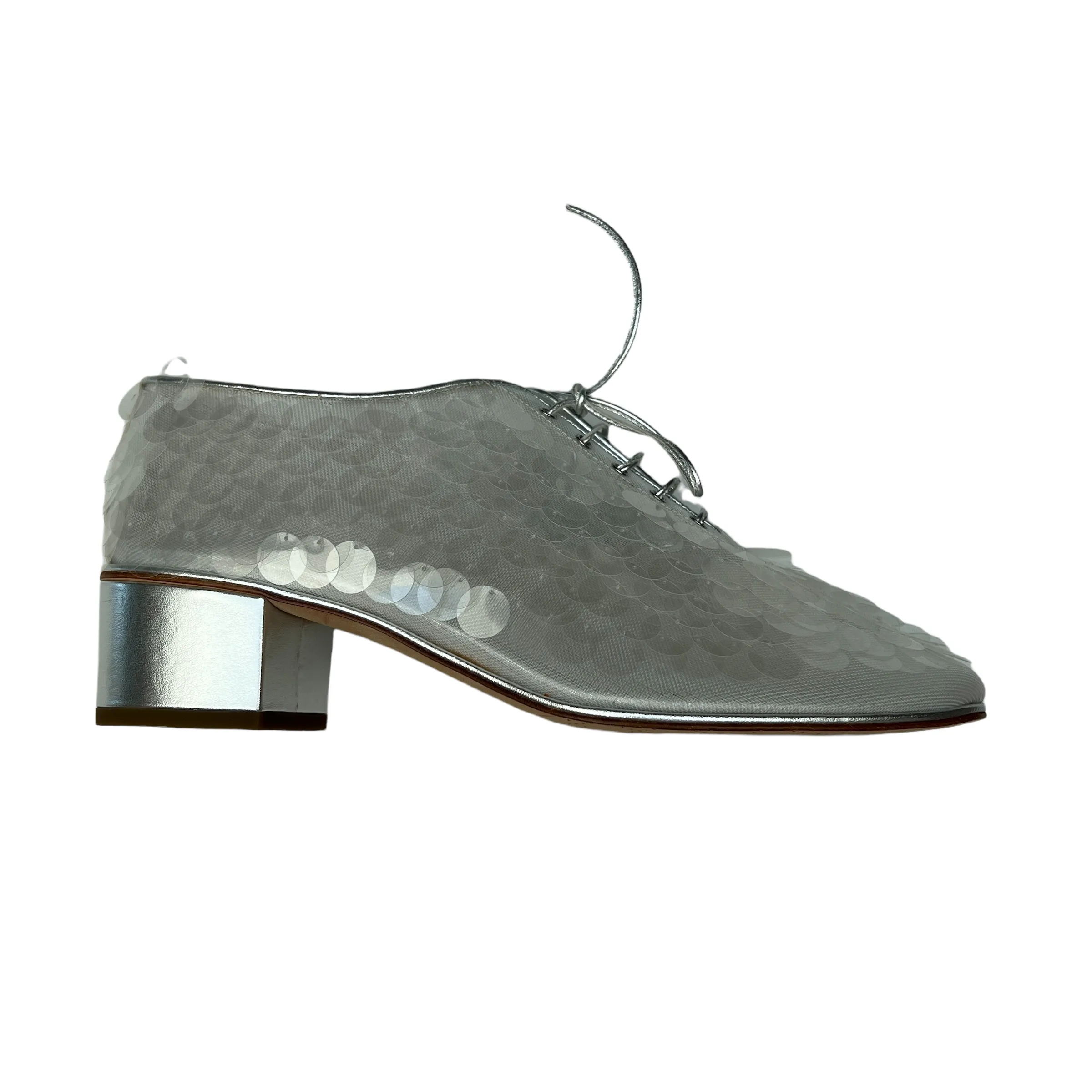 Sequins Lace-up Shoes - 9