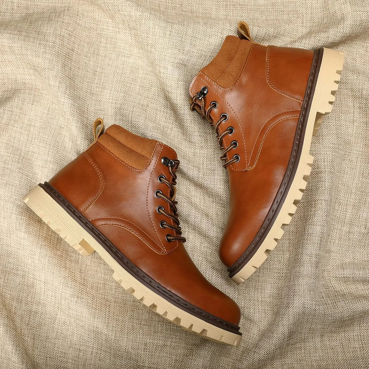 Shaire Men's non slip soft soled work boots and hiking boots