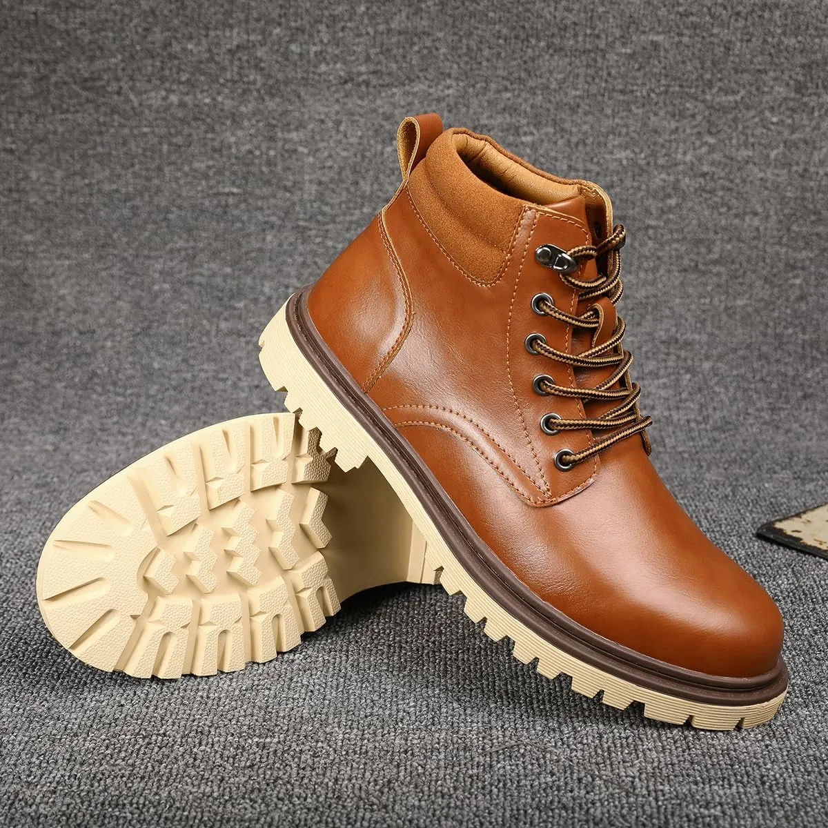 Shaire Men's non slip soft soled work boots and hiking boots