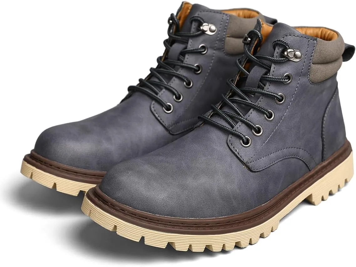 Shaire Men's non slip soft soled work boots and hiking boots