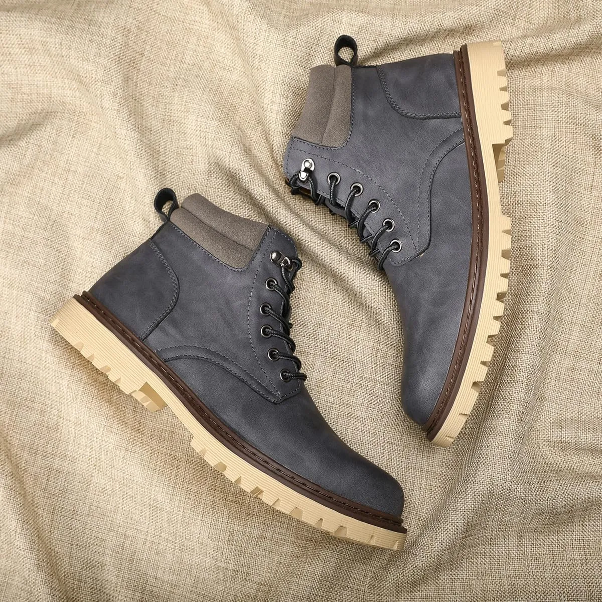 Shaire Men's non slip soft soled work boots and hiking boots