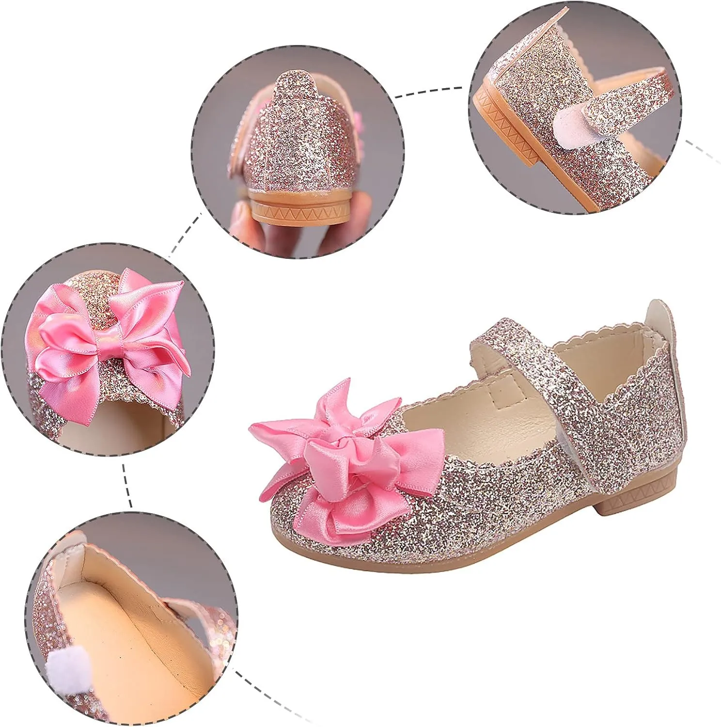 Shoes for Girls,Baby Girls Kids Princess Shoes Bowknot Shoes Infant Sandals Bling Dancing Shoes Baby Girls Shoes