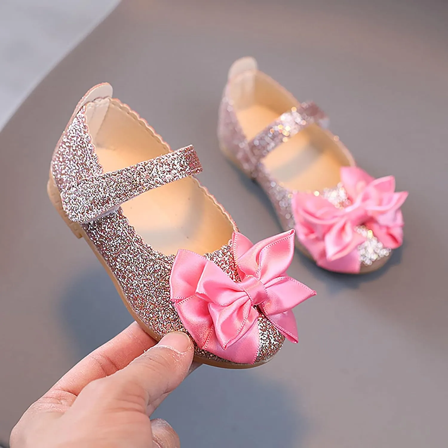 Shoes for Girls,Baby Girls Kids Princess Shoes Bowknot Shoes Infant Sandals Bling Dancing Shoes Baby Girls Shoes