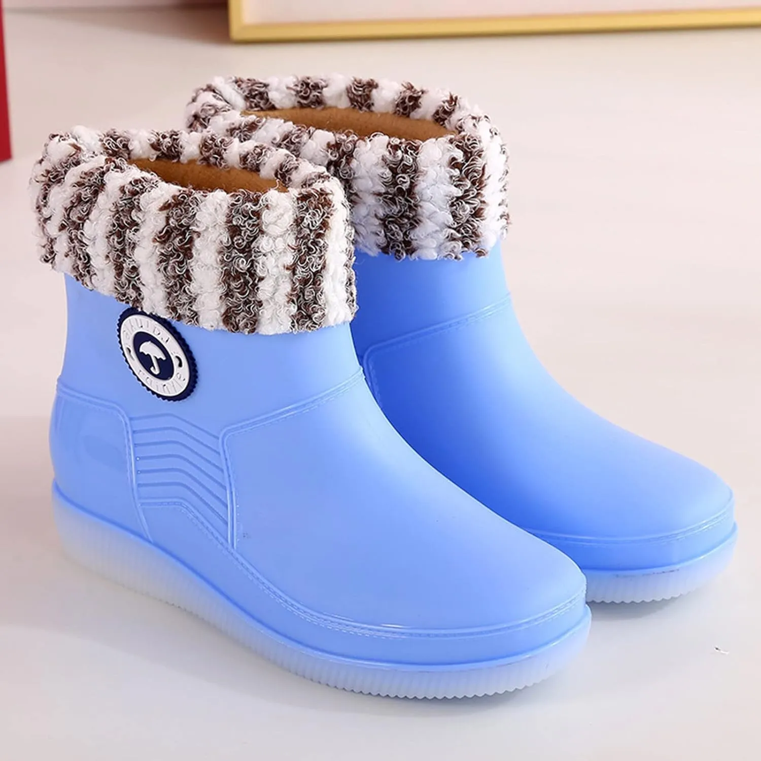 Short Rain Boots for Women Men Waterproof Non-Slip Rain Boots for Outdoor Anti-Slipping Fishing Garden