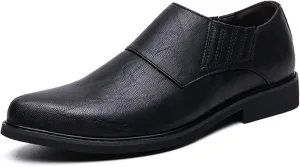 Single Season Oxford Formal Shoes for Men Lace Up Burnish Round Toe Vegan Leather Rubber Sole Non Slip Block Heel Slip Resistant Wedding Very Popular Among Young People