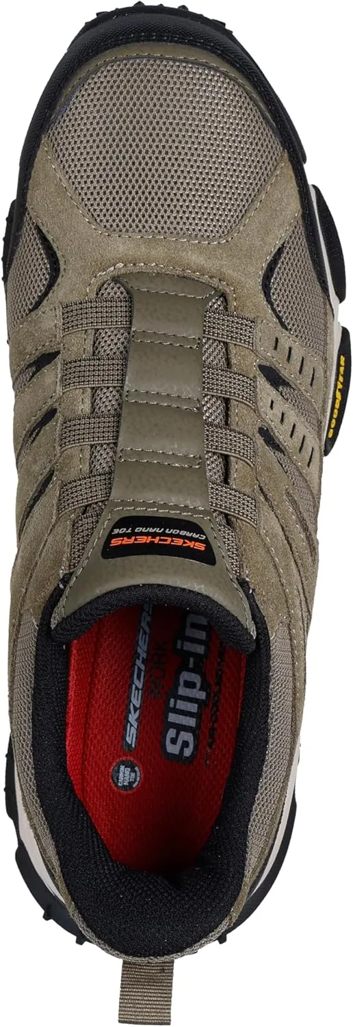 Skechers Men's Skech-air Envoy Cabon Nano Safety Toe Hands Free Slip-in Construction Shoe