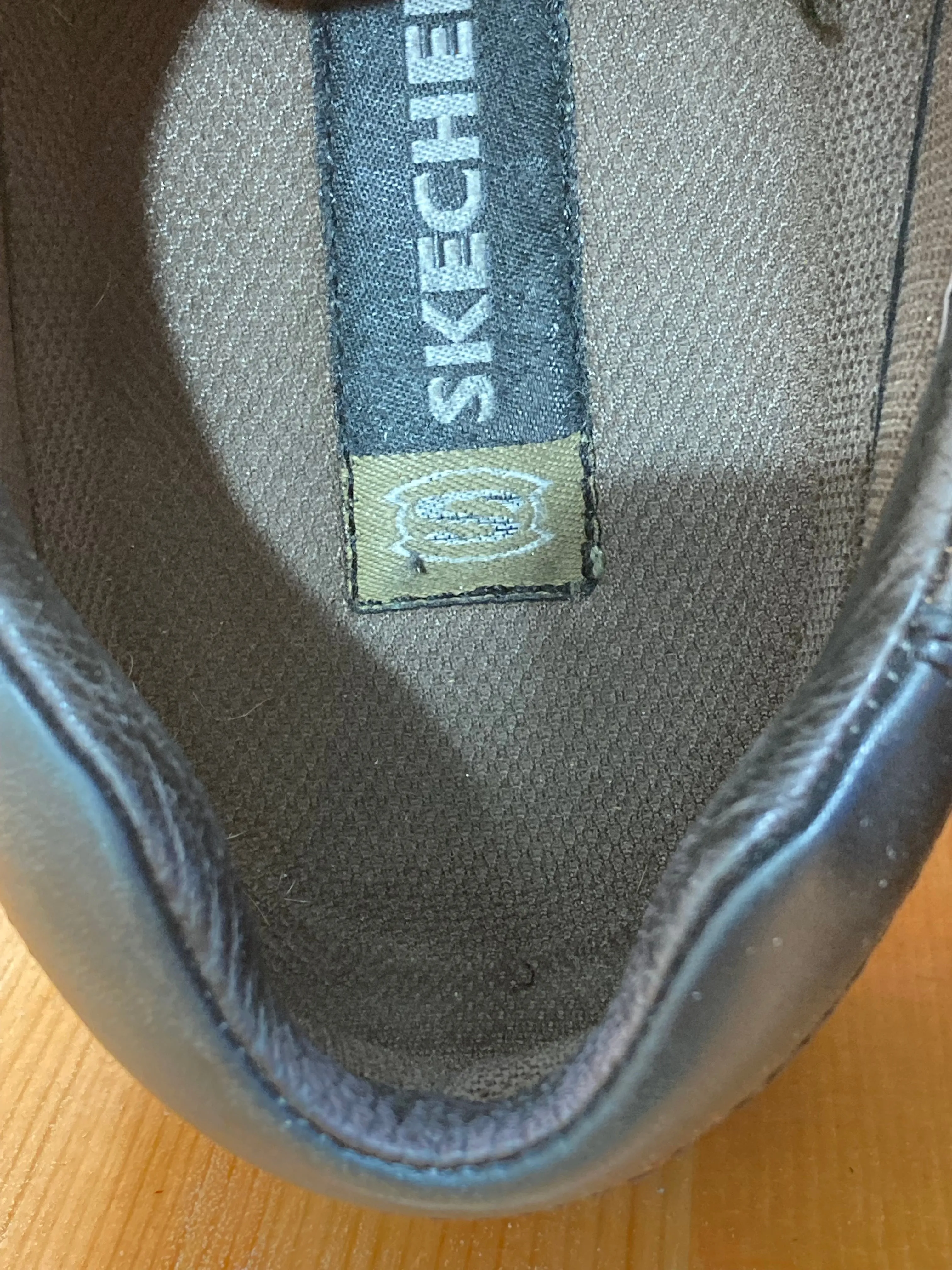 SKECHERS SKETCHERS Men Size 13 Leather Oxford Casual Shoes Sneakers Brown