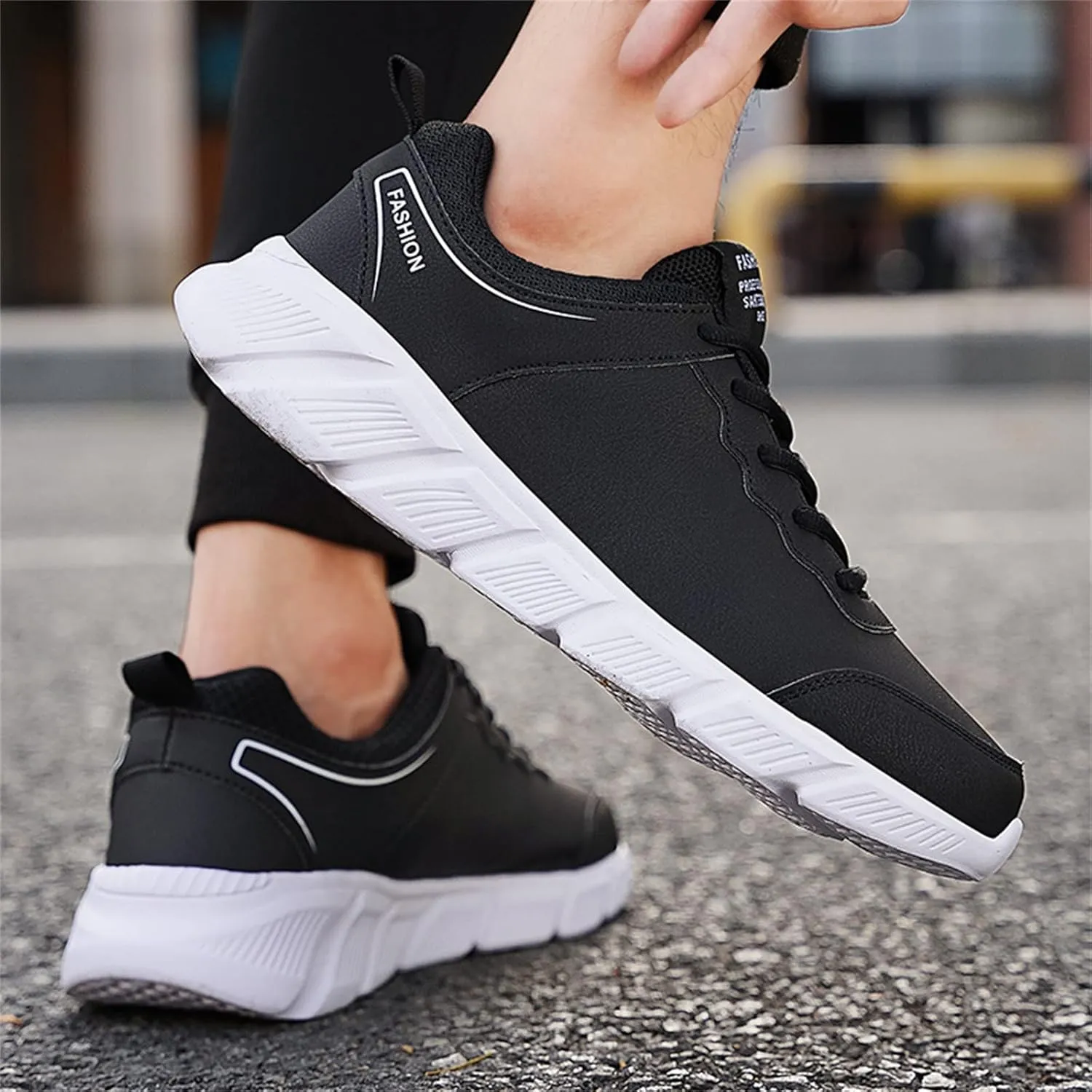 Sneakers for Men Mens Slip on Shoes Athletic Gym Tennis Shoes for Men Men's Slip Ons Walking Everyday and Travel Court Blue Tennis