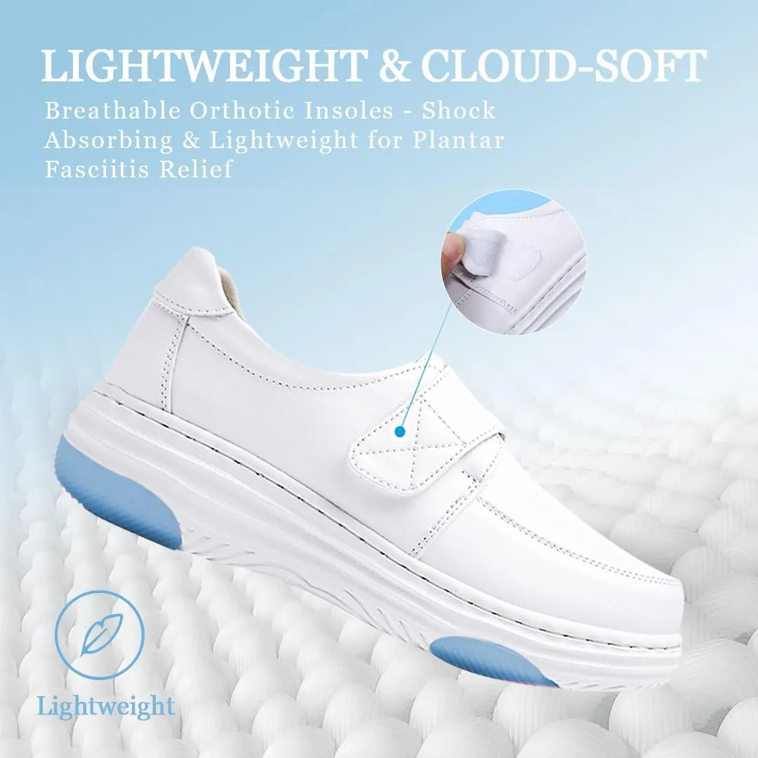 Snugeasy Women's Nursing Shoes Comfortable Nurse Shoes for Women Non-Slip Lightweight Suitable for Restaurants, and Healthcare Medical Work