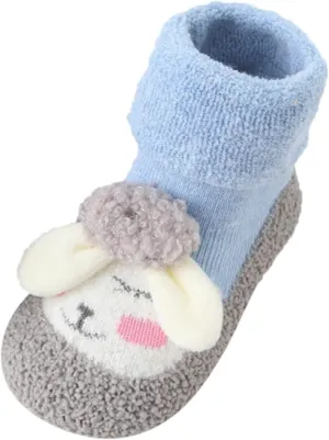 Sock Shoes Toddler,Baby Home Slippers Cute Warm House Slippers for Infant Lined Winter Indoor Shoes for Boys