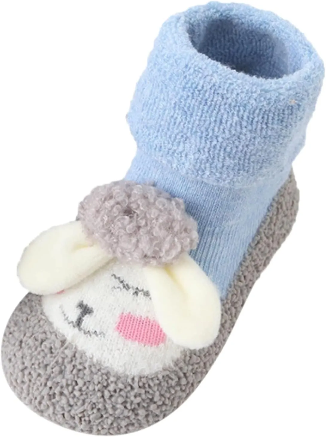 Sock Shoes Toddler,Baby Home Slippers Cute Warm House Slippers for Infant Lined Winter Indoor Shoes for Boys