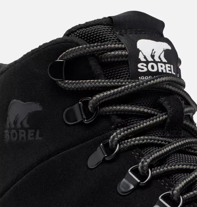 Sorel Men's Explorer III Blazer Waterproof Boots-Black, Optimized Orange