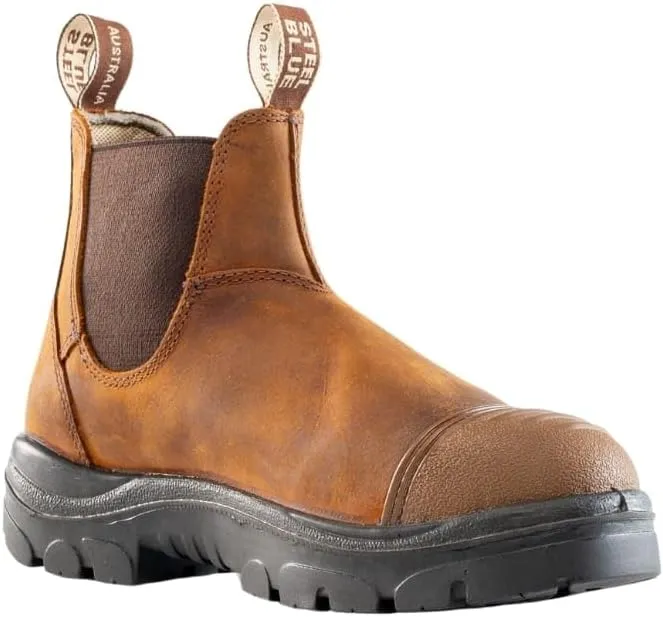 Steel Blue Men's Hobart Scuff Cap Steel Toe Safety Work Boot